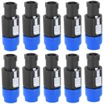 10 pi�ces connecteur de haut - parleur audio c - nl4fc speakon connecteur de c�ble de prise �tanche connecteur ...