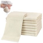 10 pi�ces etamine alimentaire, 50�50cm �tamine confiture filtrants en tissu coton, non blanchi cheese ...