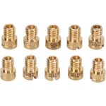 10 pices de gicleurs principaux de carburateur en mtal 82?105 pour scooter gy6 50cc 139qmb