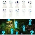 10 pi�ces lumineux arbre elfes, fant�me lumineux, mini figurine, figurines fant�mes lumineuses, r�sine ...