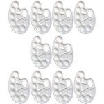 Longziming - 10 palettes de peinture artistique rutilisables - palette de mlange plastique professionnelle ...