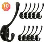 10 pices patre porte manteau mural vintage, crochet mtal de porte chapeau crochet inox avec vis pour ...