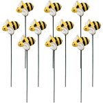 10 pi�ces piquets de jardin d'abeilles d�cor ornements d'art de cour printemps �t� r�sine bourdons piquets ...