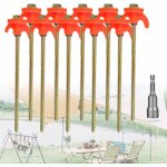 10 pices piquets de tente 21 cm sardines de fixation jardin piquet tente sardine tente piquets de tente ...