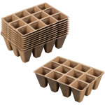 10 pi�ces plateau semis r�utilisable godet semis biodegradable, pots en tourbe pour semis, bac de semis ...