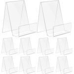 10 pièces presentoir livre en acrylique, 75 x 90 x 105 mm support livre, transparent présentoir de livres ... 10 pièces presentoir livre en acrylique, 75 x 90 x 105 mm support livre, transparent présentoir de livres ...