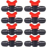 10 pi�ces vanne commutation d'irrigation, irrigation pipe valve switch, robinet jardin en plastique pe, ...