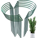 10 piquets de soutien pour plantes de jardin, support de plantes de jardin demi - rond pour tomate, pivoines, ...