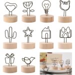 10 porte - photos / menus m�tal - bois, pinces sur pied, d�coration tables f�tes