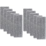 10 serpillres en microfibre pour balai lave - sol housse de nettoyage de rechange la tte de mnage ...