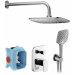 10° - set de douche avec mitigeur encastré, corps d'encastrement, 3 jets, chrome x07s011 - ravak 10° - set de douche avec mitigeur encastré, corps d'encastrement, 3 jets, chrome x07s011 - ravak