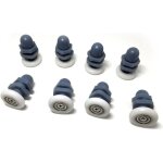 10 seuils / roulettes / galets / rails individuels pour portes de douche, diam�tre 23 mm
