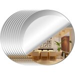 10 stickers muraux d�coratifs en acrylique effet miroir, stickers muraux flexibles, adapt�s aux salles ...