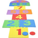Basetbl - 10 tapis de marelle gante pour enfants (numros 1 - 10), en mousse eva pour intrieur et extrieur ...