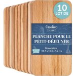Creative home - 10 x planches  dcouper bois petit djeuner 22, 5 x 12, 5 cm