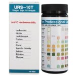 100 bandelettes de test d'analyse d'urine, 10 tests de ctone urinaire, bandelettes de test de sucre ...