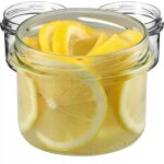 Kadax - 100x bocaux en verre 235 ml pots de conservation confiture pour bougies