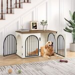 100 cm cage pour chiens, cage chien de taille moyenne, 3 portes