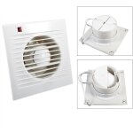 100 mm ventilateur, extracteur d'air, vmc avec clapet anti - retour , 7 w, db(a) 26, vmc