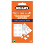 100 pastilles de colle repositionnable cl�otops 'cl�op�tre' transparent