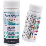 100 pcs 7 - in - 1 bandelette piscine, testeur ph piscine pour duret� de l'eau, testeur brome et chlore, ...