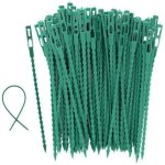 100 pcs accroche tuteurs - 17cm pour tomates arbres serre - c�ble lien en plastique r�utilisables attache ...