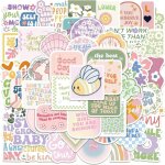 100 pcs danish pastel stickers, stickers aesthetic cute, stickers inspiration, autocollant scrapbooking ...