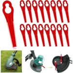 100 pcs lames en plastique de rechange, lame coupe bordure tondeuse  gazon en plastique lames pour jardin ...