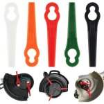 100 pcs lames en plastique de rechange, lame tondeuse gazon, lame debrouissalleuses, pour jardin et pelouse ...
