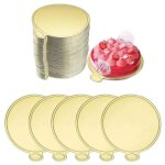 100 pcs supports � g�teau en carton 9cm planches � g�teaux � la mousse, plateau gateau carton rond pour ...