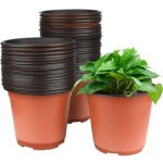 100 pi�ces 15cm pots de fleurs, pot pour semis exterieur, pot plastique plante, pot de repiquage, godets ...