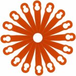 100 pi�ces accessoires de lames en plastique de remplacement pour stihl polycut 2 - 2 fsa 45 tondeuse ...