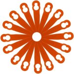 100 pices accessoires de lames en plastique de remplacement pour stihl polycut 2 - 2 fsa 45 tondeuse ...