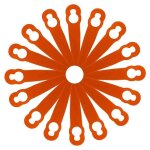100 pices accessoires de lames en plastique de remplacement pour stihl polycut 2 - 2 fsa 45 tondeuse ...