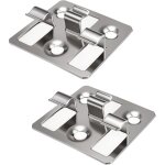 100 pi�ces attaches cach�es pour terrasse, clips de terrasse - wpc en acier inoxydable, argent composite ...