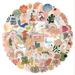 100 pi�ces boho stickers, autocollants imperm�able, scrapbook stickers boh�me, autocollants boho, pour ...