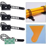 100 pi�ces clips pour cable, attaches de cable clips de c�ble adhesive attaches ajustables en nylon pour ...