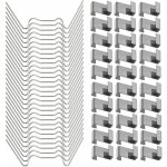 100 pi�ces clips de vitrage de serre inoxydable clip z type pour serre clip de vitrage de type w en acier ...