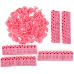 100 pi�ces �tiquettes d'oreille pour animaux de ferme carte d'identification de boucle d'oreille en plastique ...