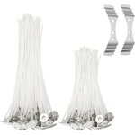 100 pi�ces meche bougie, m�che bougie & 2 porte m�che pour bougie, meches pour bougies, meche pour bougie, ...