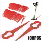 100 pi�ces pa6 lames de rechange en plastique tete de debroussailleuse pour bosch art26li, art26 accutrim ...