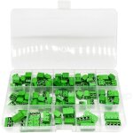 100 pices pcb vis connecteur, 5mm pas 2 broches / 3 broches / 4 broches pcb bornier  vis, pour arduino ...