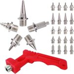 100 pices pointe athltisme, acier inoxydable pointes de rechange pour l'athltisme avec cl, pour chaussures ...
