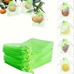 100 pièces sacs de filet de protection des fruits pour arbres fruitiers, sacs de barrière en maille de ... 100 pièces sacs de filet de protection des fruits pour arbres fruitiers, sacs de barrière en maille de ...