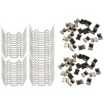 100 pi�ces de vitrage de serre agrafes pi�ces de rechange raccords de serres
