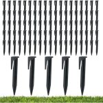 100 piquets de fixation pour c�bles p�rim�triques, crochets pour robot tondeuse, piquets de terre pour ...