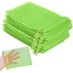 100 sacs en filet pour arbres fruitiers vert fluorescent (1015cm), filets � fruits pour prot�ger les ...