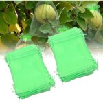 100 sacs filets de protection pour fruits ? r�utilisables, barri�re en maille verte pour plantes, fleurs ...