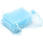 100 sachets de protection pour grappes de raisin, dimensions : 10 x 15 cm, couleur : bleu clair, avec ...