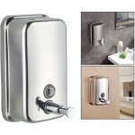 [jamais utilis�] 1000ml distributeur de savon mural, distributeur de savon salle de bain en acier inoxydable ...